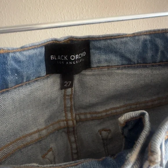 Blue Orchid Distressed Boyfriend Jeans - Misses 27 - Picture 4 of 5